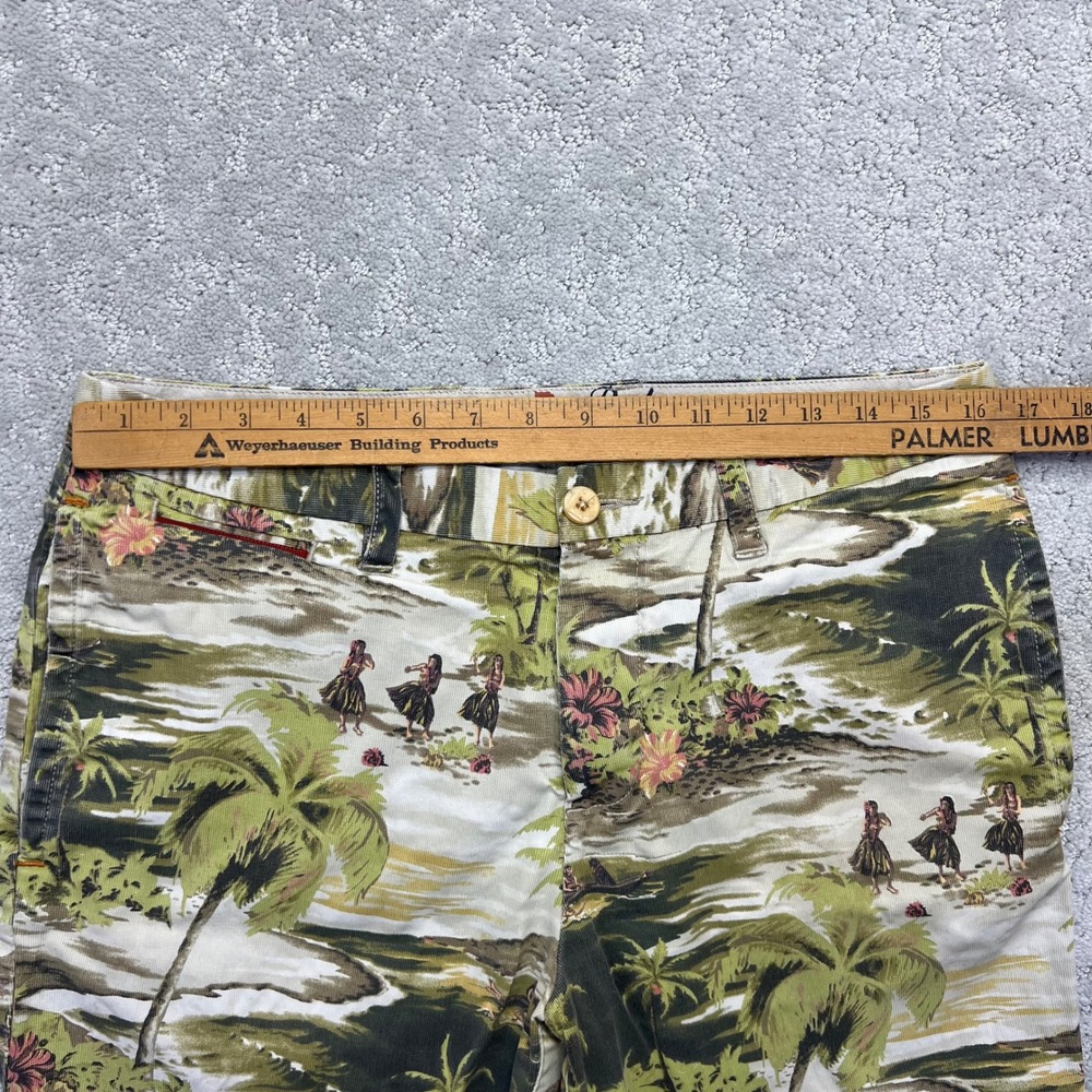 Tommy Bahama Shorts Mens 32 Green Stretch Bedford Bay Ko Olina Hawaiian Aloha - Picture 11 of 15